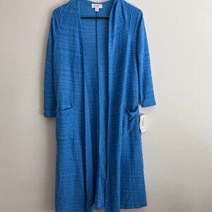 NWT LulaRoe Sarah Cardigan - Blue
